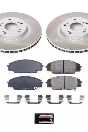 Power Stop 06-11 Honda Civic Front Semi-Coated Rotor Kit | Graveyard Performance Free Delivery