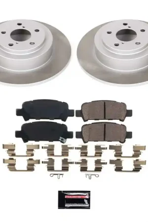 Power Stop 00-04 Subaru Outback Rear Semi-Coated Rotor Kit | Graveyard Performance One Day Deal