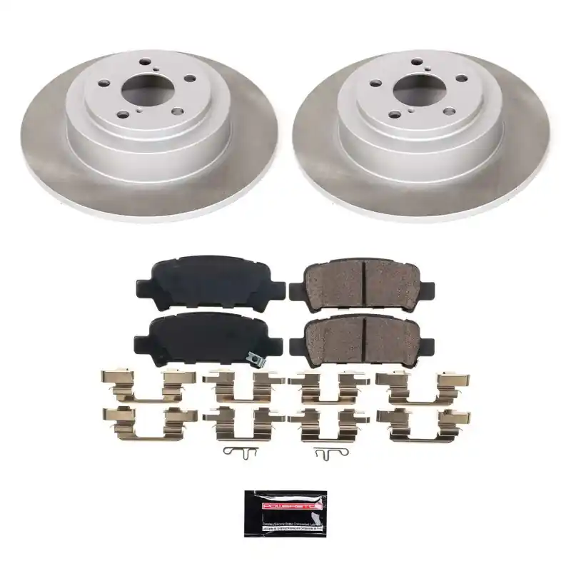 Power Stop 00-04 Subaru Outback Rear Semi-Coated Rotor Kit | Graveyard Performance One Day Deal