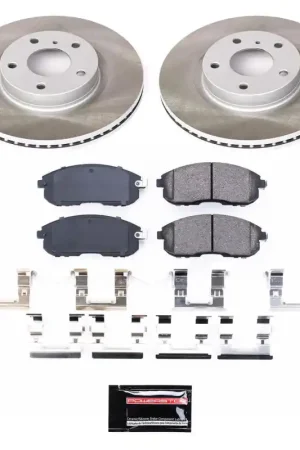 Clearance Power Stop 03-05 Nissan 350Z Front Semi-Coated Rotor Kit | Graveyard Performance