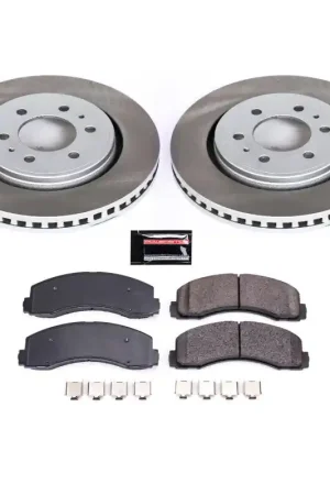 Next Day Delivery Power Stop 10-21 Lincoln Navigator Front Semi-Coated Rotor Kit | Graveyard Performance
