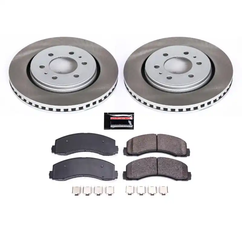 Next Day Delivery Power Stop 10-21 Lincoln Navigator Front Semi-Coated Rotor Kit | Graveyard Performance