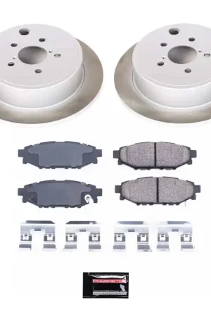 Power Stop 10-14 Subaru Outback Rear Semi-Coated Rotor Kit | Graveyard Performance Hot Picks