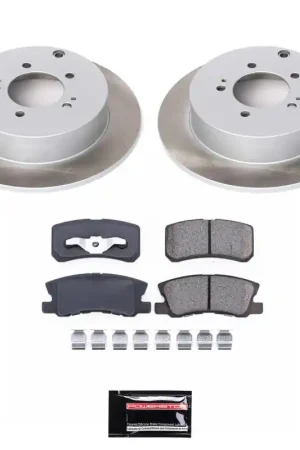 Mega Sale Power Stop 07-13 Mitsubishi Outlander Rear Semi-Coated Rotor Kit | Graveyard Performance