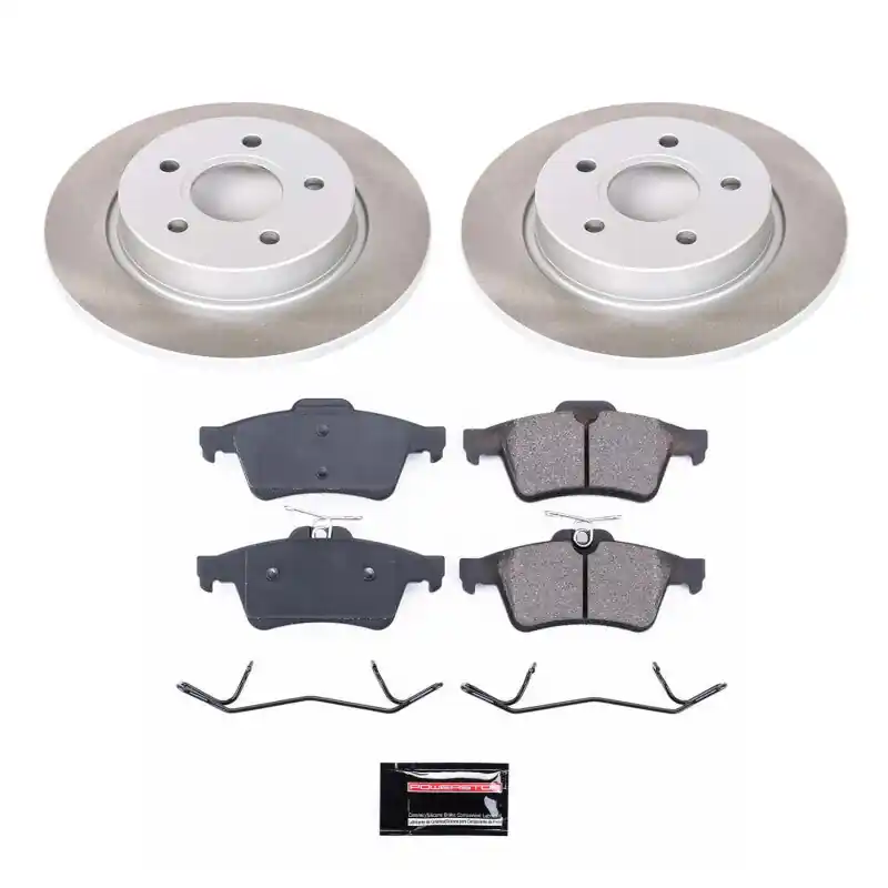 Power Stop 12-18 Ford Focus Rear Semi-Coated Rotor Kit | Graveyard Performance Price Drop
