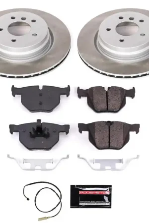 Power Stop 11-13 BMW 335is Rear Semi-Coated Rotor Kit | Graveyard Performance Free Delivery