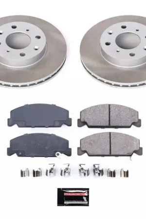 Trusted Brand Power Stop 93-97 Honda Civic del Sol Front Semi-Coated Rotor Kit | Graveyard Performance