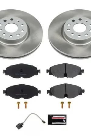 Limited Time Power Stop 22-24 Volkswagen Taos Front Semi-Coated Rotor Kit | Graveyard Performance