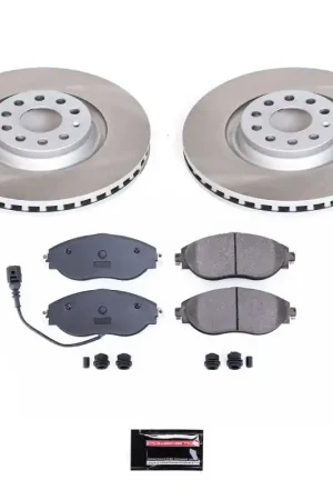 Buy Direct Power Stop 18-21 Volkswagen Tiguan Front Semi-Coated Rotor Kit | Graveyard Performance