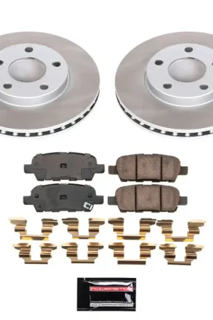 Power Stop 2009 Nissan 370Z Rear Semi-Coated Rotor Kit | Graveyard Performance Buy Direct