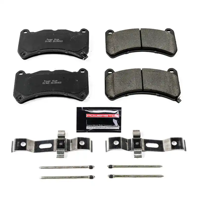 Holiday Sale Power Stop 13-14 Ford Mustang Front Z23 Evolution Sport Brake Pads w/Hardware | Graveyard Performance