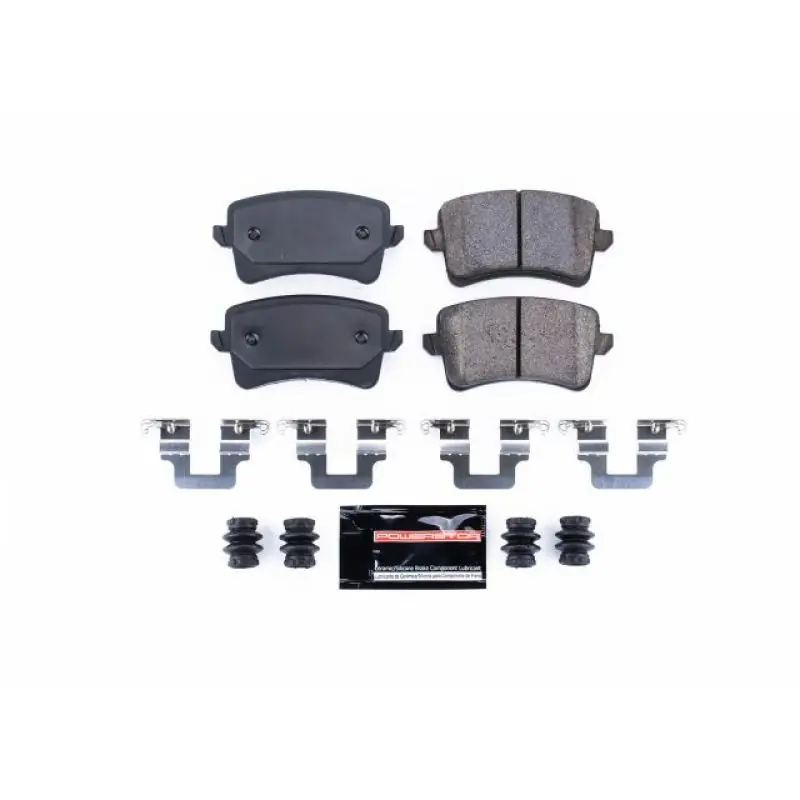 Grab Now Power Stop 10-16 Audi A4 Rear Z23 Evolution Sport Brake Pads w/Hardware | Graveyard Performance