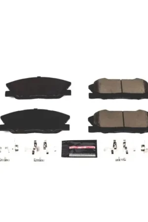 Power Stop 2018 Dodge Challenger Front Z23 Evolution Sport Brake Pads w/Hardware | Graveyard Performance Money Back Guarantee