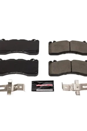 Worldwide Shipping Power Stop 15-19 Ford Mustang Front Z23 Evolution Sport Brake Pads w/Hardware | Graveyard Performance