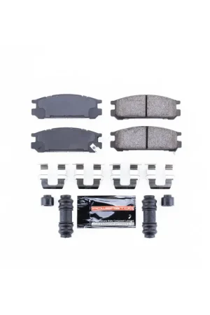 Money Back Guarantee Power Stop 93-96 Subaru Impreza Rear Z23 Evolution Sport Brake Pads w/Hardware | Graveyard Performance