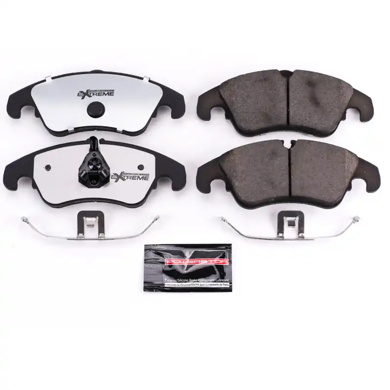 Power Stop 10-16 Audi A4 Front Z26 Extreme Street Brake Pads w/Hardware | Graveyard Performance Price Drop