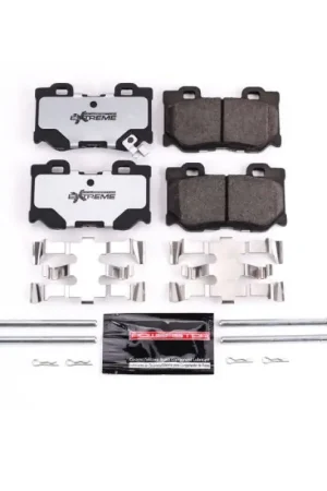 Power Stop 09-13 Infiniti FX50 Rear Z26 Extreme Street Brake Pads w/Hardware | Graveyard Performance Crafted