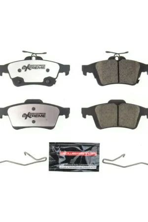 Power Stop 2016 Ford Focus Rear Z26 Extreme Street Brake Pads w/Hardware | Graveyard Performance Certified