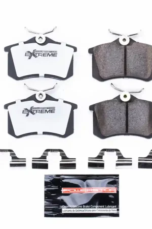 Express Delivery Power Stop 03-04 Audi A4 Rear Z26 Extreme Street Brake Pads w/Hardware | Graveyard Performance