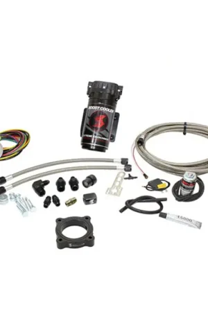 Snow Performance 15-17 Mustang EcB Stg 2 Bst Cooler Water Injection Kit (SS Brded Line/4AN) w/o Tank | Graveyard Performance Fast Shipping