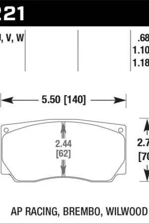 Don’t Miss Out Hawk AP Racing/Wilwood ER-1 Motorsport Brake Pads | Graveyard Performance