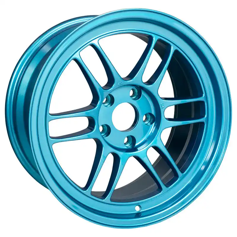 Enkei RPF1 17x9 5x114.3 22mm Offset 73mm Bore Emerald Blue Wheel (MOQ 40) | Graveyard Performance Get Yours