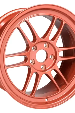 Certified Enkei RPF1 18x9.5 5x114.3 38mm Offset 73mm Center Bore Orange Wheel | Graveyard Performance
