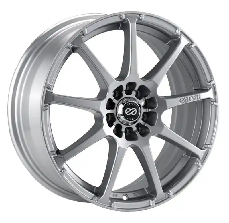 Order Now Enkei EDR9 16x7 5x100/114.3 38mm Offset 72.6 Bore Diameter Silver Wheel | Graveyard Performance