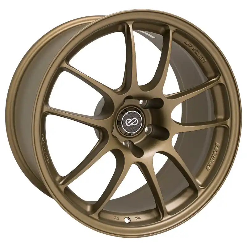 Enkei PF01 18x9.5 5x114.3 15mm Offset 75mm Bore Titanium Gold Wheel (MOQ 40) | Graveyard Performance Save Now