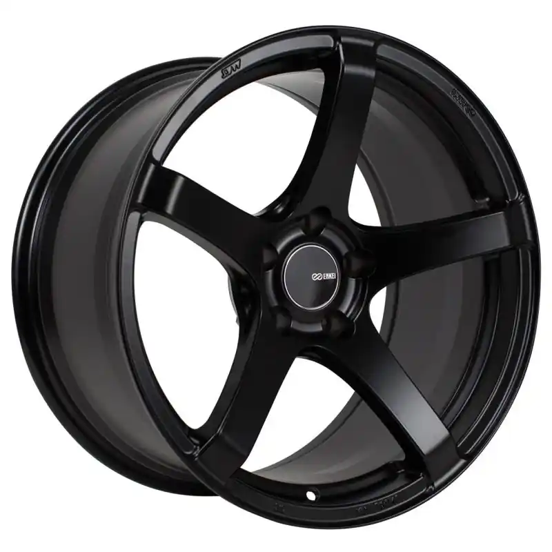 Enkei Kojin 17x9 45mm Offset 5x114.3 Bolt Pattern 72.6mm Bore Dia Matte Black Wheel *MOQ of 40* | Graveyard Performance One Day Deal