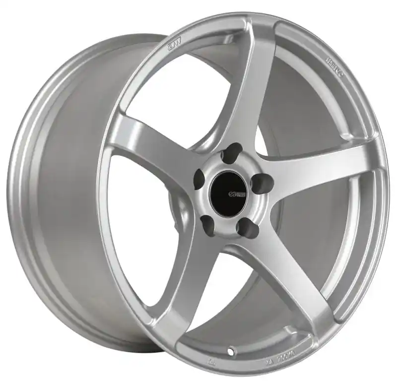 Enkei Kojin 18x8.5 45mm Offset 5x100 Bolt Pattern 72.6mm Bore Dia Matte Silver Wheel | Graveyard Performance Top Pick