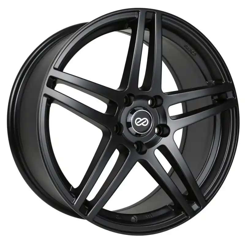 New Release Enkei RSF5 18x8 50mm Offset 5x114.3 Bolt Pattern 72.6mm Bore Dia Matte Black Wheel | Graveyard Performance