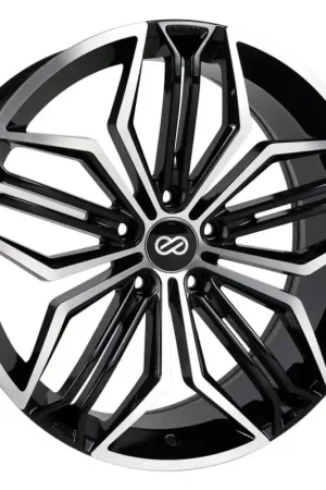 Enkei CUV 17x7.5 5x108 45mm Offset 72.6mm Bore Black Machined | Graveyard Performance Crafted