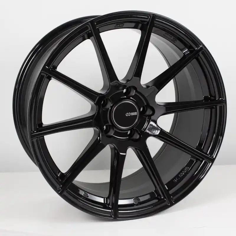 Top Pick Enkei TS10 17x9 5x100 45mm Offset 72.6mm Bore Black Wheel *Min Order Qty 40* | Graveyard Performance