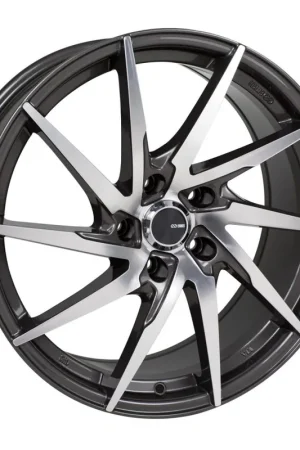 Must Have Enkei PW10 18x8 5x108 40mm Offset 72.6mm Bore Gunmetal Wheel w/ Machined Spokes Wheel | Graveyard Performance