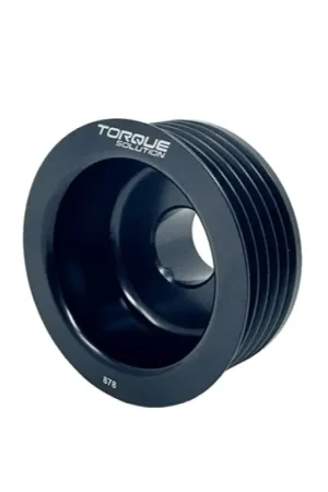 Torque Solution Lightweight Alternator Pulley (Black): Subaru EJ WRX 06-14 / STI 07-21 | Graveyard Performance Fresh Stock