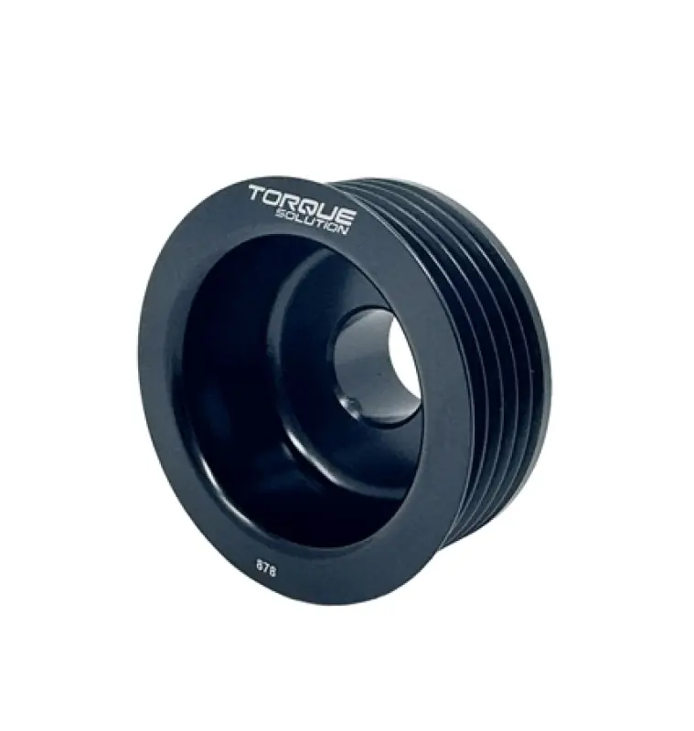 Torque Solution Lightweight Alternator Pulley (Black): Subaru EJ WRX 06-14 / STI 07-21 | Graveyard Performance Fresh Stock
