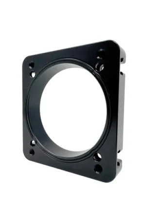 Torque Solution 06-21 Subaru STI EJ Big Bore Manifold Big Bore 76mm Throttle Body Adapter - Black | Graveyard Performance Final Sale