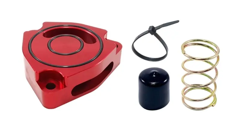 Weekend Sale Torque Solution Blow Off BOV Sound Plate (Red) 14+ Kia Forte Koup Turbo | Graveyard Performance