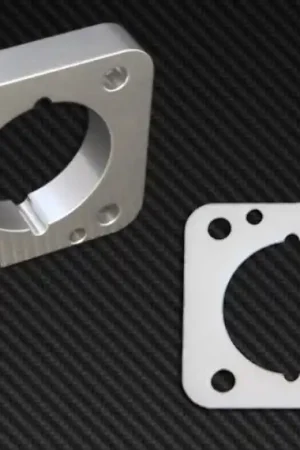 Torque Solution Throttle Body Spacer (Silver): Honda Civic LX/EX/DX 2006-2011 | Graveyard Performance Handmade