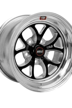 Weld S76 15x6 / 5x4.75 BP / 3.5in. BS Black Wheel (Medium Pad) - Non-Beadlock | Graveyard Performance Warranty Included