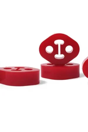 Popular PERRIN Subaru / Universal 15mm ID 1.5in. Hole Offset Exhaust Hanger - Red (Sold Individually) | Graveyard Performance