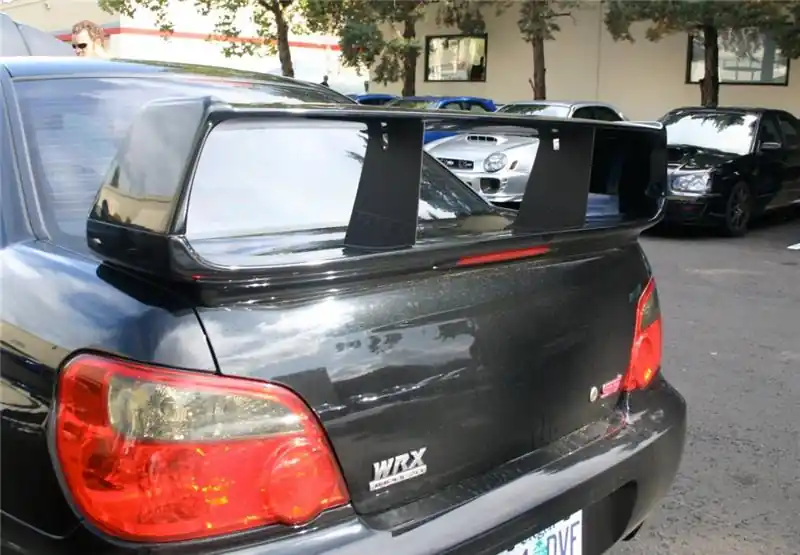 In Demand PERRIN 02-07 Subaru STI Wing Stabilizer - Black | Graveyard Performance