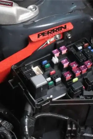 PERRIN 08-14 Subaru STI / 07-09 Legacy GT & OBXT Master Cylinder Bracket - Red | Graveyard Performance Limited Time