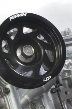 Best Price PERRIN 93-14 Subaru Impreza (Incl. 02-14 WRX) / 04-21 STI Lightened Crank Pulley - Black | Graveyard Performance