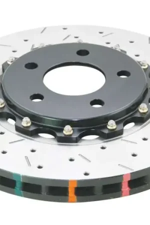 Buy Direct DBA 05-10 Ford Mustang GT / 11-13 V6 Front Drilled & Slotted 5000 Series 2 Piece Rotor w/ Black Hat | Graveyard Performance