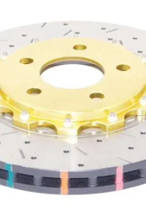 Trending DBA 05-10 Ford Mustang GT / 11-13 V6 Front Drilled & Slotted 5000 Series 2 Piece Rotor w/ Gold Hat | Graveyard Performance