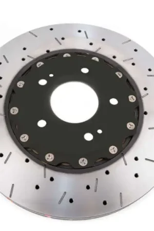 Special Offer DBA 00-05 Mitsubishi Evo 5/6/7/8 / 06-08 Evo 9 Black Front Drilled & Slotted 5000 Series | Graveyard Performance