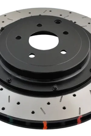 Cheap DBA 09+ Nissan GTR R-35 Rear Drilled & Slotted 5000 Series 2 Piece Rotor Assembled w/ Black Hat (Ava | Graveyard Performance