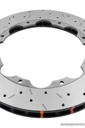 Free Shipping DBA 10-12 Chevrolet Camaro SS 6.2L 5000 Series Drilled and Slotted Front Replacement Rotor | Graveyard Performance